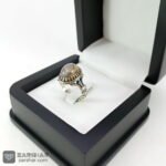 عکس انگشتر باباقوری نقره 925 با رکاب ماشینی