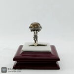 عکس انگشتر باباقوری نقره 925 با رکاب ماشینی