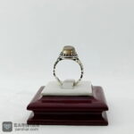 عکس انگشتر باباقوری نقره 925 با رکاب ماشینی