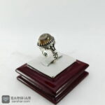 عکس انگشتر باباقوری نقره 925 با رکاب ماشینی