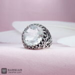 عکس انگشتر در نجف نگین الماس تراش