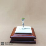 عکس انگشتر زبرجد مهربانی با نگین تراش الماس و برلیان