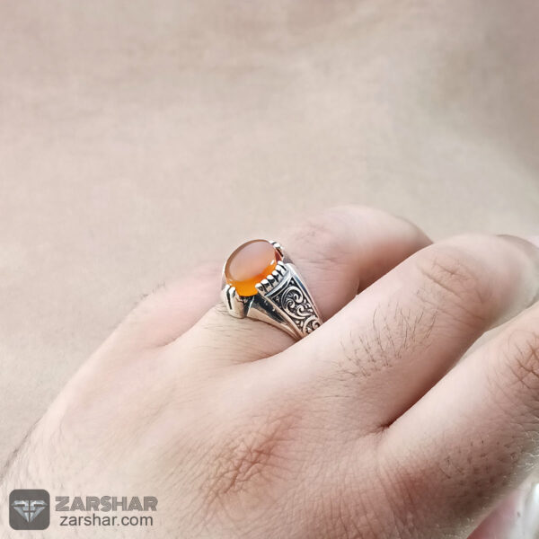 عکس انگشتر یمنی عقیق 10 گرم