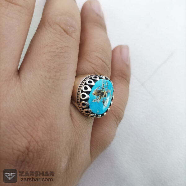 عکس انگشتر فیروزه نیشابوری 11.21 گرم