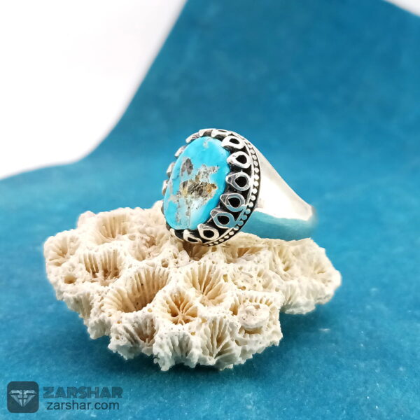 عکس انگشتر فیروزه نیشابوری 11.21 گرم