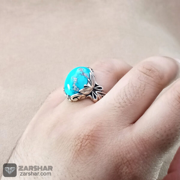 عکس انگشتر فیروزه نیشابوری 14.50 گرم