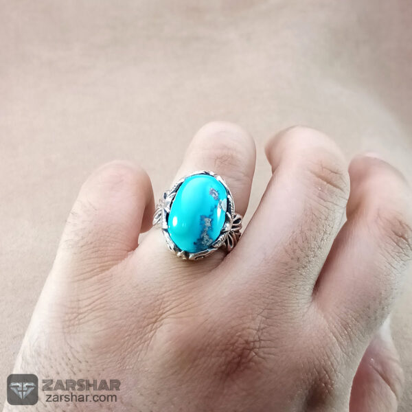 عکس انگشتر فیروزه نیشابوری 14.50 گرم