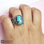 عکس انگشتر فیروزه نیشابوری احیاء شده