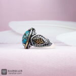 عکس انگشتر فیروزه نیشابوری احیاء شده