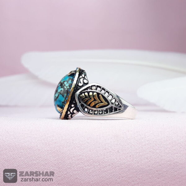 عکس انگشتر فیروزه نیشابوری احیاء شده