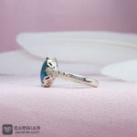 عکس انگشتر فیروزه نیشابوری زنانه با رکاب ماشینی