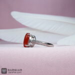 عکس انگشتر عقیق یمنی سرخ زنانه