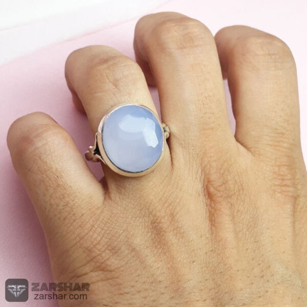 عکس انگشتر عقیق یمنی کبود همراه حرز امام جواد و تربت امام حسین