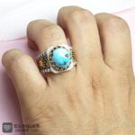 عکس انگشتر فیروزه نیشابوری 12.2 گرم