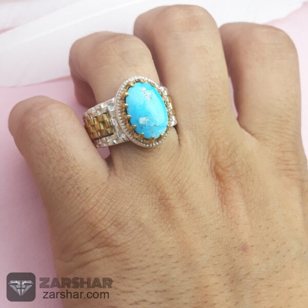 عکس انگشتر فیروزه نیشابوری 11.8 گرم