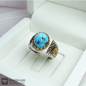 عکس انگشتر فیروزه نیشابوری 12.2 گرم