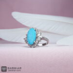 عکس انگشتر فیروزه نیشابوری زنانه 4.3 گرم