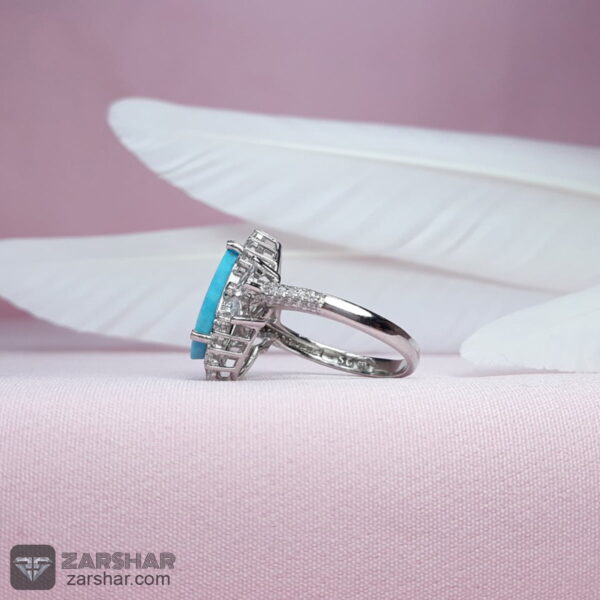 عکس انگشتر فیروزه نیشابوری زنانه 4.3 گرم