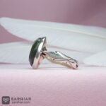 عکس انگشتر یشم یمنی الماس تراش