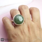 عکس انگشتر یشم یمنی الماس تراش