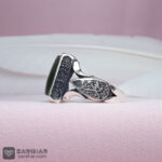 عکس انگشتر یشم‌ یمنی چهارگوش 12.5 گرم