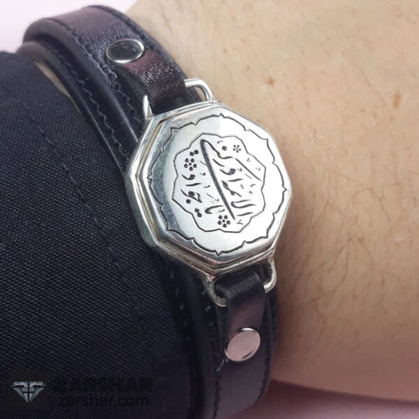 دستبند نقره یا جواد الائمه ادرکنی همراه با حرز کبیر امام جواد عکس دستبند نقره یا جواد الائمه ادرکنی همراه با حرز کبیر امام جواد