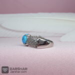 عکس انگشتر زنانه فیروزه نیشابوری خوشرنگ