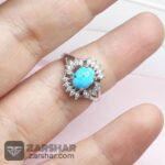 عکس نیم‌ ست زنانه فیروزه نیشابوری با نقره ۹۲۵ و روکش اب رادیوم