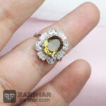 عکس انگشتر الکساندریت زنانه با روکش اب رادیوم