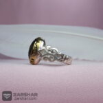 عکس انگشتر حدید حکاکی یا فاطمه تاج برنجی