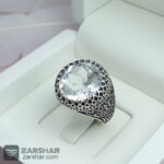 عکس انگشتر در نجف مردانه الماس تراش