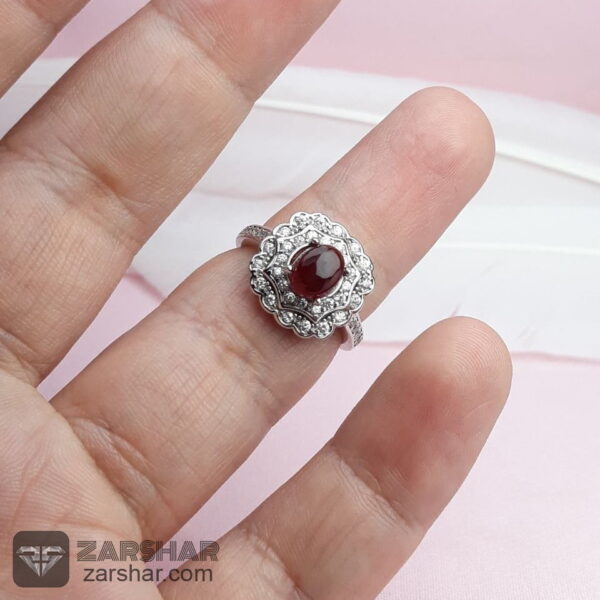 عکس انگشتر زنانه عقیق یمنی سرخ