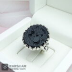 عکس انگشتر عقیق مشکی حکاکی حسبی الله