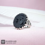 عکس انگشتر عقیق مشکی حکاکی حسبی الله