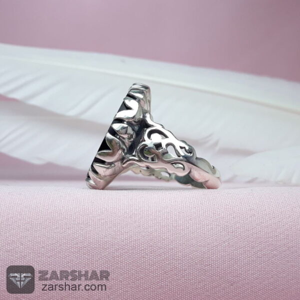 عکس انگشتر عقیق مشکی حکاکی حسبی الله