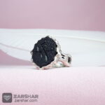 عکس انگشتر عقیق مشکی یا زینب