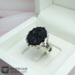 عکس انگشتر عقیق مشکی یا زینب