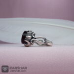 عکس انگشتر عقیق کبدی خراسانی خطی یا حسین شهید