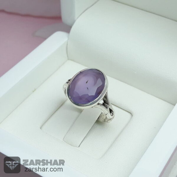 انگشتر عقیق یمنی سوسنی عکس انگشتر عقیق یمنی سوسنی