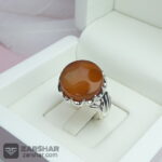 عکس انگشتر عقیق یمنی پرتقالی
