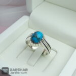 عکس انگشتر فیروزه نیشابوری احیاء شده
