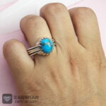 عکس انگشتر فیروزه نیشابوری احیاء شده