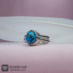 عکس انگشتر فیروزه نیشابوری احیاء شده