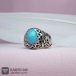 عکس انگشتر فیروزه نیشابوری عجمی تاج اشکی