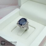 عکس انگشتر یاقوت کبود زنانه