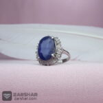 عکس انگشتر یاقوت کبود زنانه