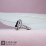 عکس انگشتر یاقوت کبود زنانه