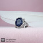 عکس انگشتر یاقوت کبود زنانه