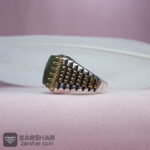 عکس انگشتر یشم یمنی چهارگوش