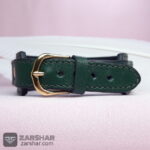 عکس دستبند چرم عقیق سرخ خراسانی خطی یا رقیه